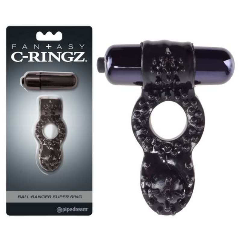 Fantasy C-Ringz Ball-Banger Super Ring - Black